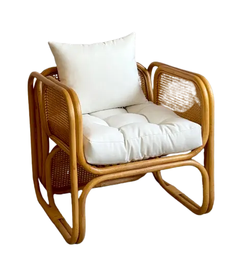 Bamboo And Cane Chair - Country Style Chair